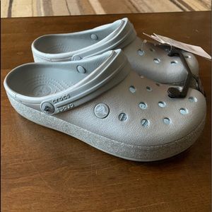Crocband Silver Glitter Crocs Retired